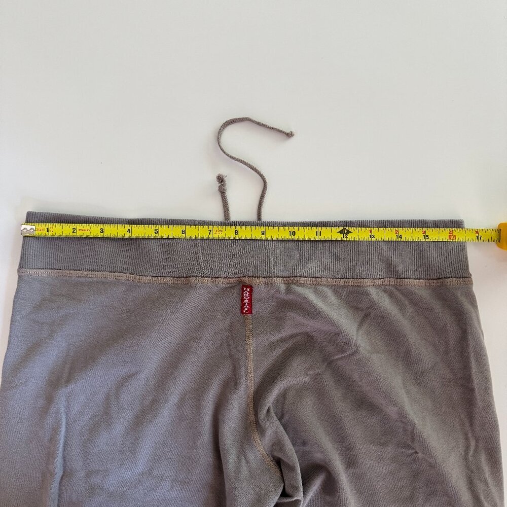 Vintage Low-Rise Hard Tail Capri Sweatpants Corset Drawstring Waist Size Large - Picture 4 of 5
